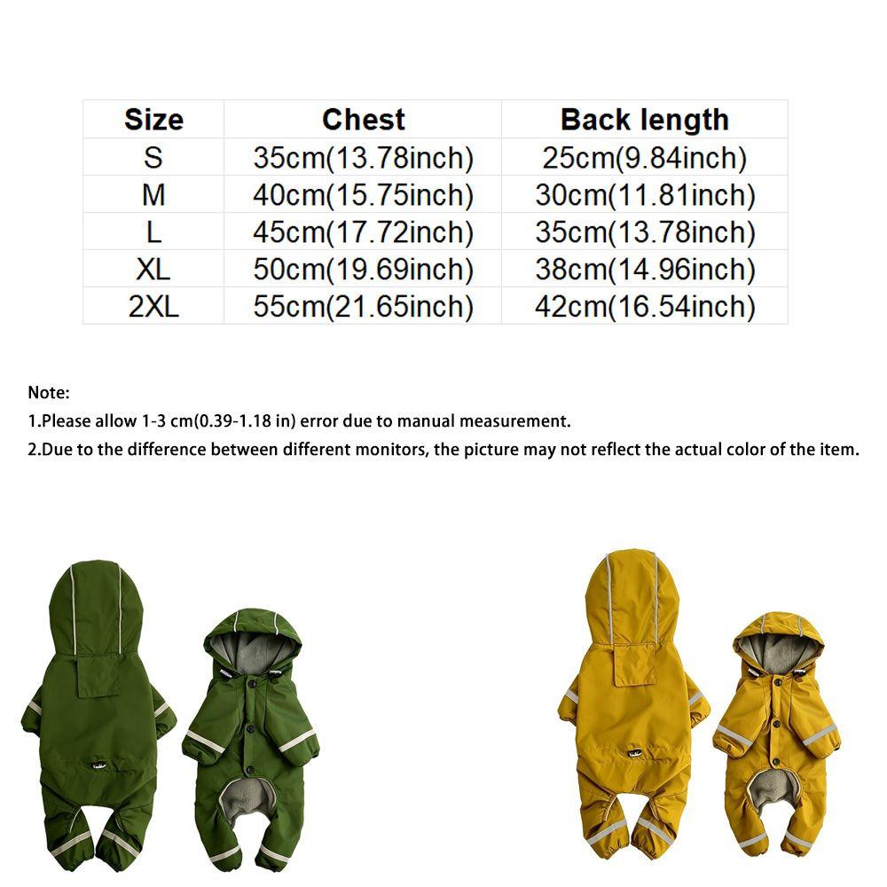 Soft Plush Winter Warm Dog Raincoat Reflective Trim Pet Waterproof Cloak Travel