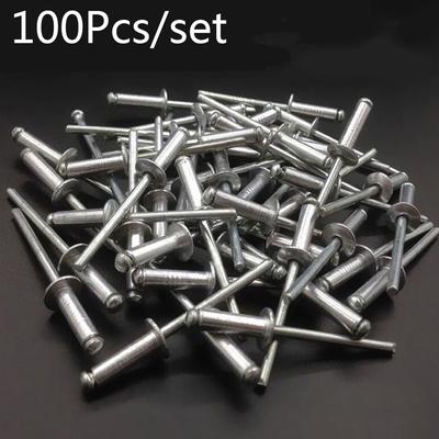 100Pcs Metalworking Home Nail Pop Rivets For Furniture Car Blind Rivets Break Mandrel