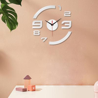 Wall Hanging Clock Easy To Install Decoration DIY Free of Punch Hole-free Wall Clock In Living Room for Living Room