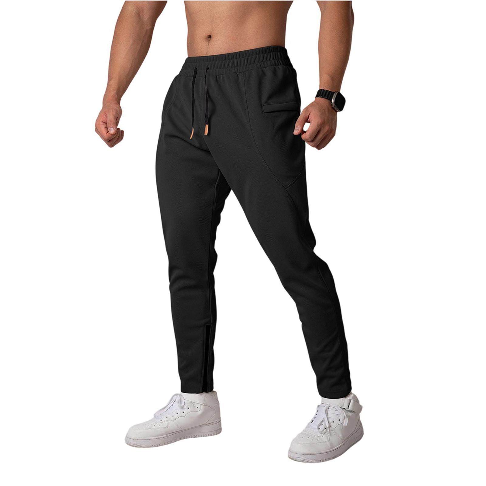 

Мужские спортивные повседневные брюки для бега, легкие походные брюки, уличные брюки S чёрный