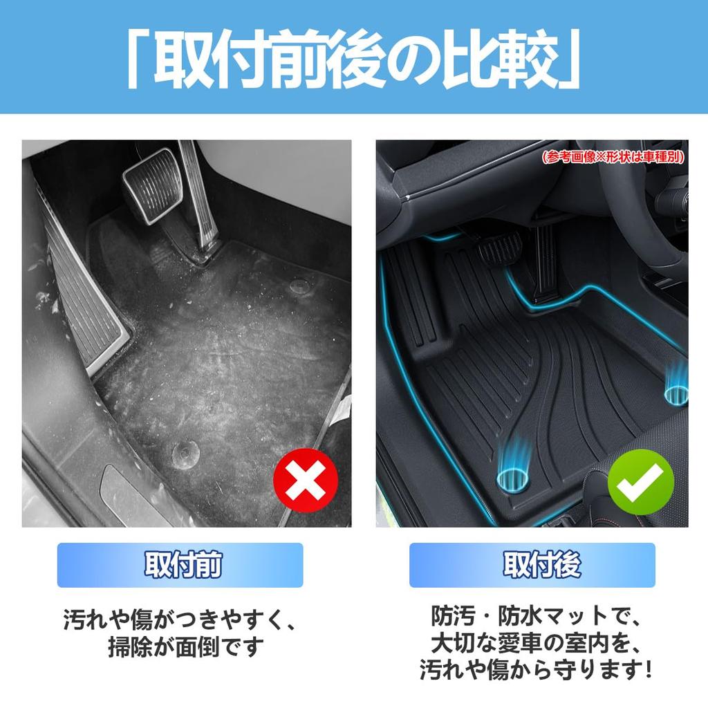 ElitingCar Compatible with New 2023 Floor Mats and Luggage 3D Trunk Antibacterial TPE Easy Interior Easy Set 2nd Rows Luggage Honda's N-BOX JF5/JF6