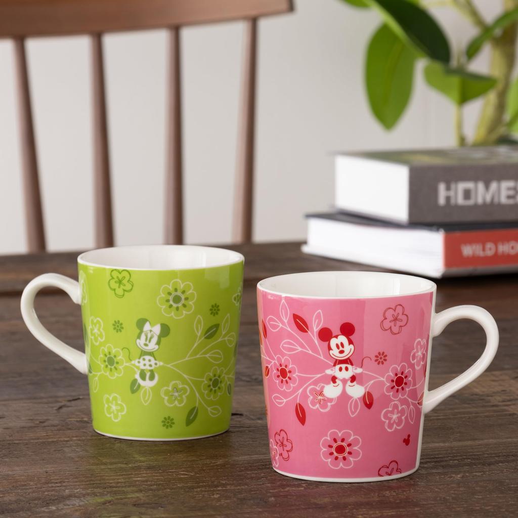 Maebata Disney Musse Pigg Mimmi Blomster Muggar av 65087 & (Set 2)