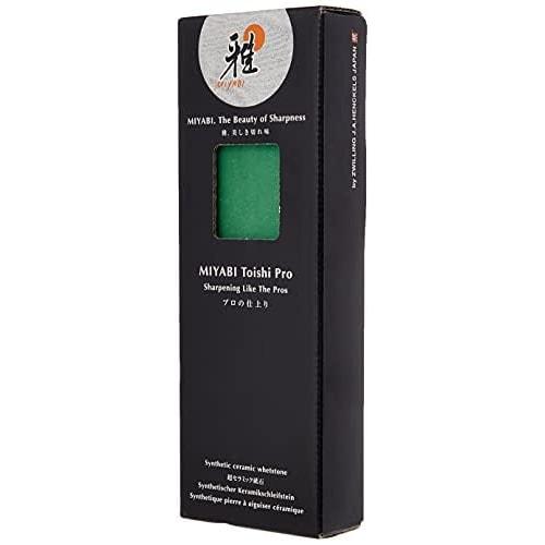 Zwilling J.A. Henckels MIYABI "Toishi Pro #1000 Grit Medium Whetstone, Made in Japan" Whetstone Sharpener for Knives [Official Japanese Product] 34536