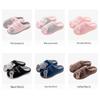 Winter Women's Cute Cartoon Closed Heel Velvet Slippers - Non-slip, Warm, Indoor Cotton Fur for Couples
