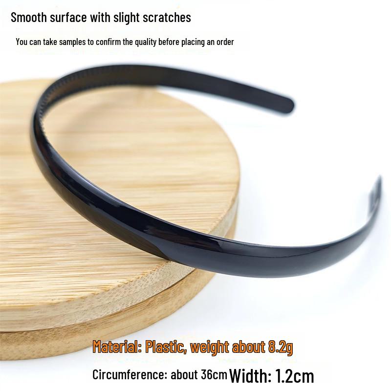 Women's Non-slip Black Headband with Teeth for Face Washing & Facial Masks