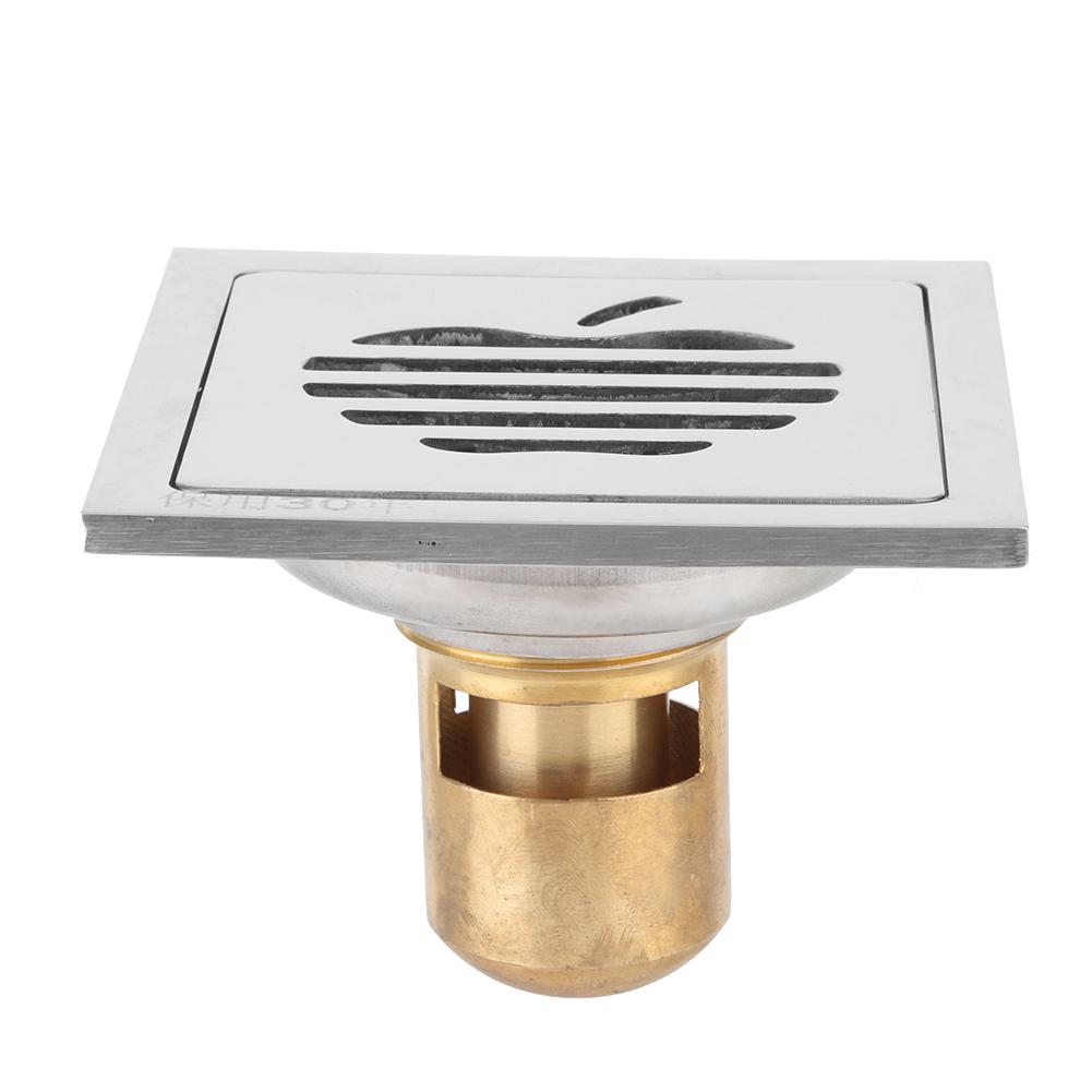 Bathroom Stainless Steel Floor Drain Shower Drainer Anti Clogging and Odor Floor Strainer