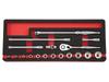 Kyoto Machinery Tools Socket Wrench Set Dodecagonal TB318WA (KTC) 9.5sq. [18-piece]