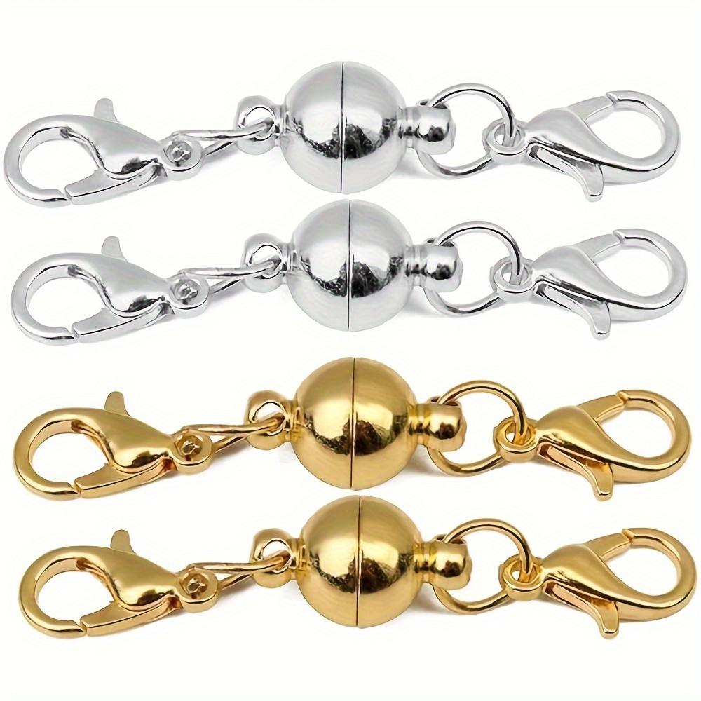 2/4/10pcs Simple and fashionable spherical buckle bracelet necklace connecting buckle double headed lobster buckle connector bracelet necklace
