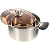 Stainless Steel Handle Soup Pot with Lid, Multifunctional Cooking Pot for Even Heating and Heat Preservation, Kitchen Utensil for Home Cooking