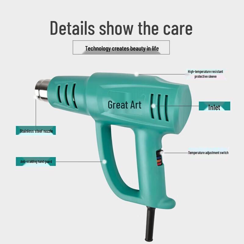 Dayi Electric Heat Gun CN plug (adapter included)