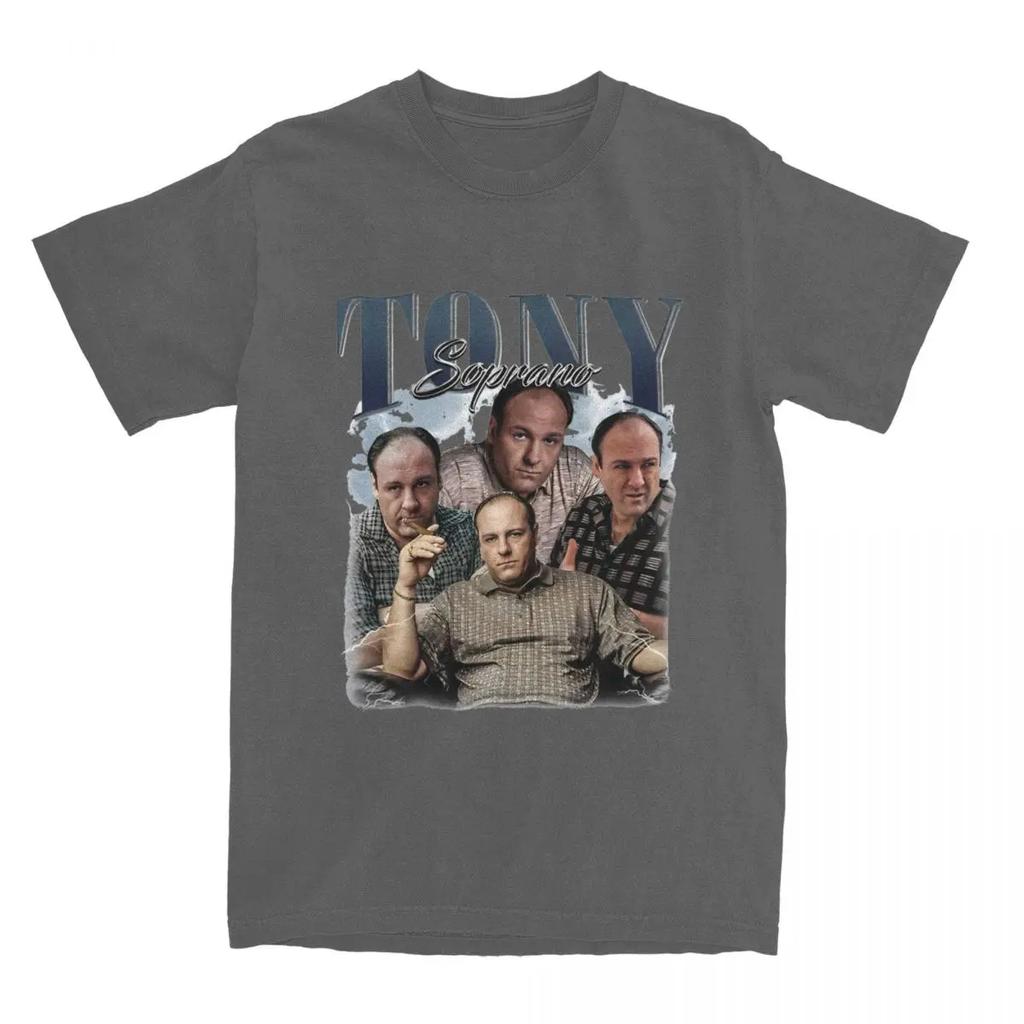 T-shirt Estiva Vintage Tony Soprano Uomo Donna The Sopranos Film Divertente T-shirt Manica Corta Girocollo Cotone Top Estate