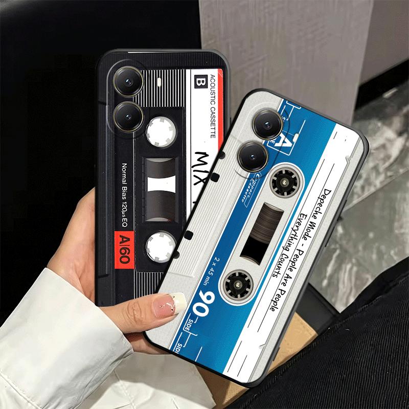 Vintage 90S Cassette Tape Pattern Soft Phone Case for Xiaomi Poco X5 X6 X7 X8 Pro Max X3 F7 F8 Ultra M8 M7 M6 M5 Redmi 15 15C 14
