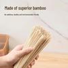 Natur Bambus Küchenbürsten Set: Altmodische Topfbürste, Spülbürste, Bambusbesen und Luffa-Seidenbürste.