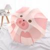 1pc Piggy PinkAutomatic Open/close Umbrella, 8-Rib Sturdy Structure, Portable Travel Umbrella, Parties, Everyday Usec27