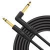 Guitar Connection Cable Straight Bend 6.35mm Audio Cable Electric Guitar Bass Sound Shielding Noise Reduction Cable