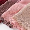 Solid Color Silk Scarf Lace Edge Ramadan Headscarf Versatile Sunscreen Shawl  Women Headwear