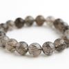 Eigado Black Smoky Rutilated Quartz Bracelet Tourmaline In 10mm 15cm Wrist Limited Natural Power Prayer Good Luck Feng Shui (Black Quartz), Stone,