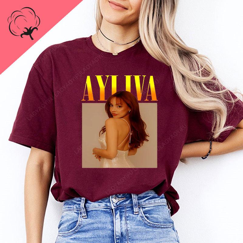 Regalo per Fan della Cantante Unisex Ayliva Regali di Compleanno per Fidanzate Belle T-shirt Grafiche Serie Viola Ayliva Abbigliamento in Cotone
