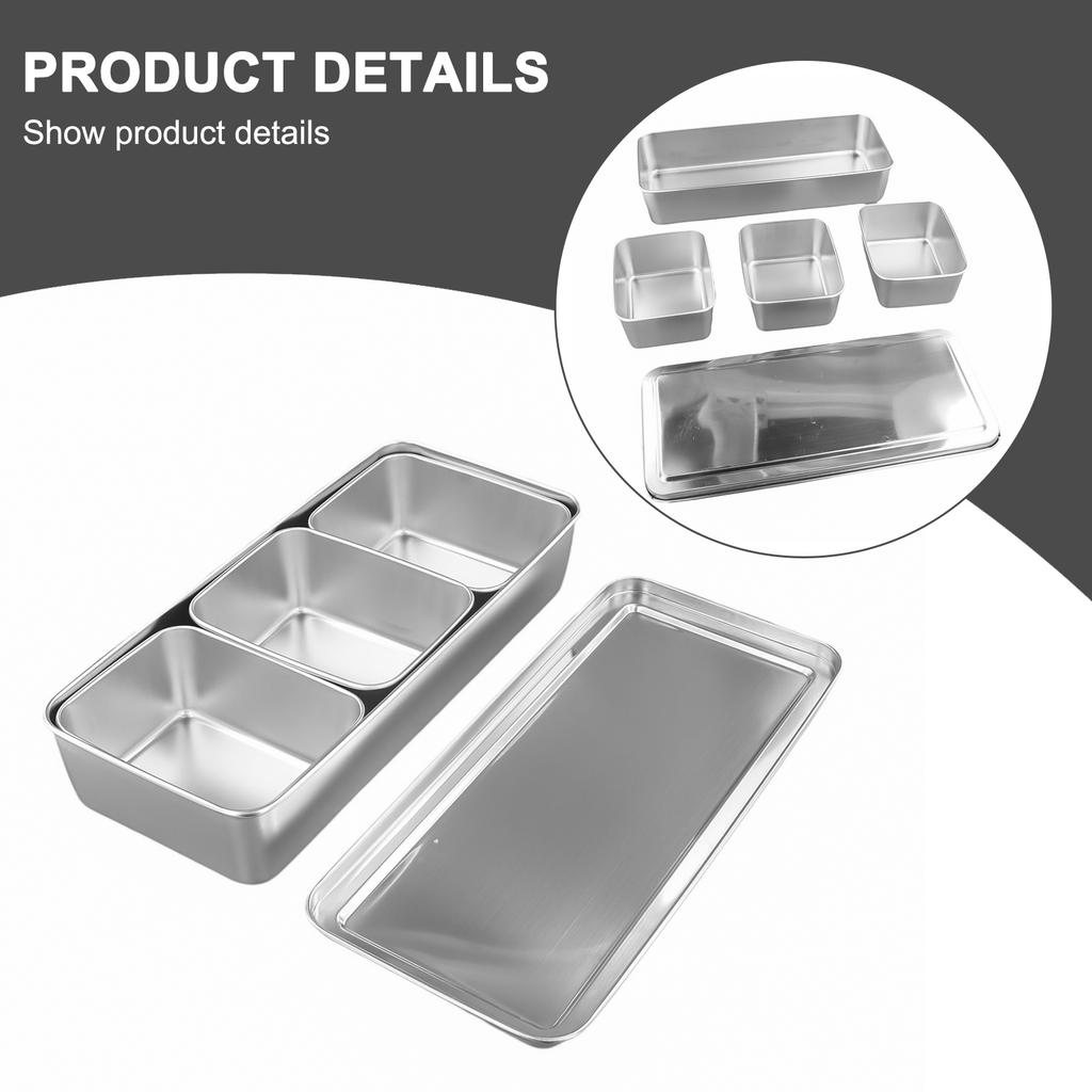 Edelstahl Gewürzbox Gewürzbox Küche Verdickte Gewürzbox Pizza-Zubereitungswerkzeug Snack-Aufbewahrungsbox