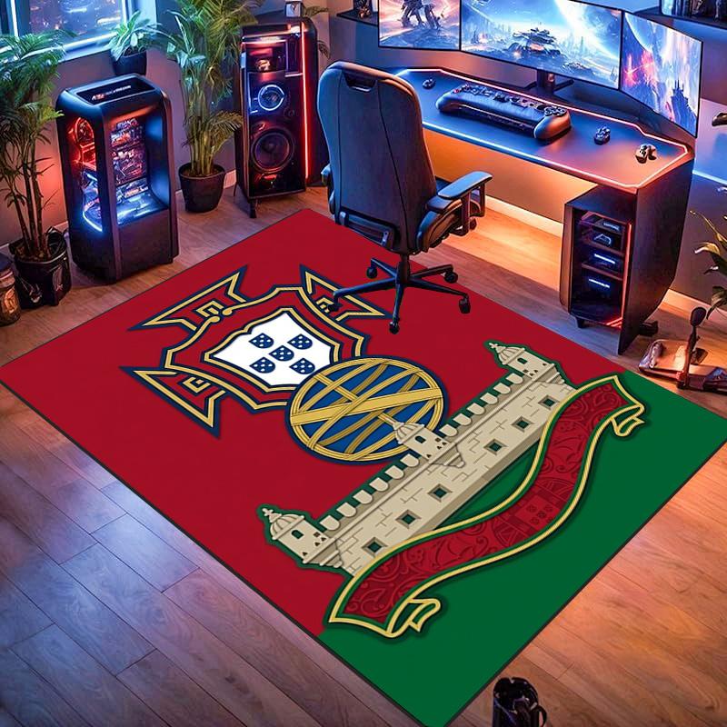 Portuguese Heritage Emblem carpet printing Living room and bedroom mats Dormitory decoration Doormat Christmas gifts