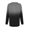 T-shirt tunique décontracté à manches longues pour femme, chemisier plissé, ample, basique, col rond, haut classique