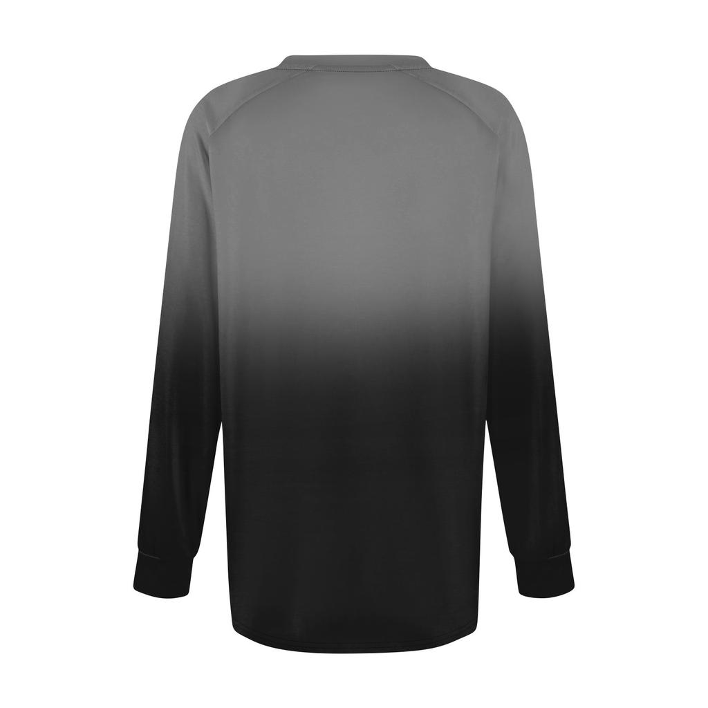 T-shirt tunique décontracté à manches longues pour femme, chemisier plissé, ample, basique, col rond, haut classique