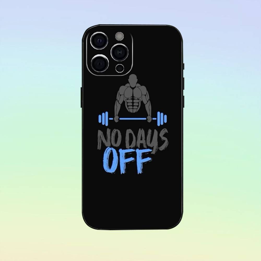 Bodybuilding Gym Fitness Phone Case   For iPhone17,16,15,14,13,12,11 Plus,Pro Max Soft Black Cover