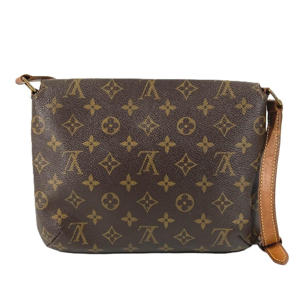 Louis Vuitton M51257 Monogram Musette Tango Short Shoulder Bag Canvas Brown