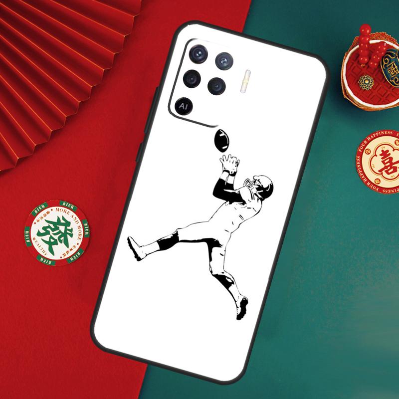 

American Football Case For Oppo A78 A98 A58 A38 A18 A54 A74 A94 A80 A60 A40 A96 A76 A16 A15 A17 A57 A5 A6 Pro OPPO A74 4G