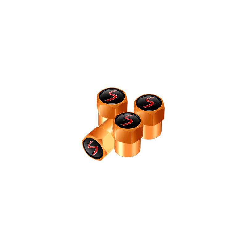 

4Pcs Car Metal Wheel Tire Valve Caps Stem Case Dust Cap For Mini Cooper S Logo John Cooper Works Emblem R53 R55 F54 F55 F56 F60