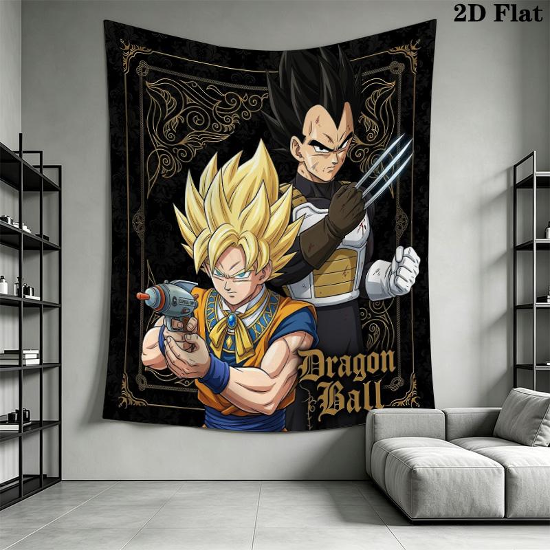 Dragon Ball Fusion Wall Tapestry Aesthetic Wall Hanging Printed Fabric Blanket Decorative Tapestries For Bedroom Living Room Home Decor