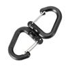 S Shape Spring Snap Hook Key Holder Keychain Carabiner Rotatable Carabiner Keychain Clip Multifunctional Carabiner Clip