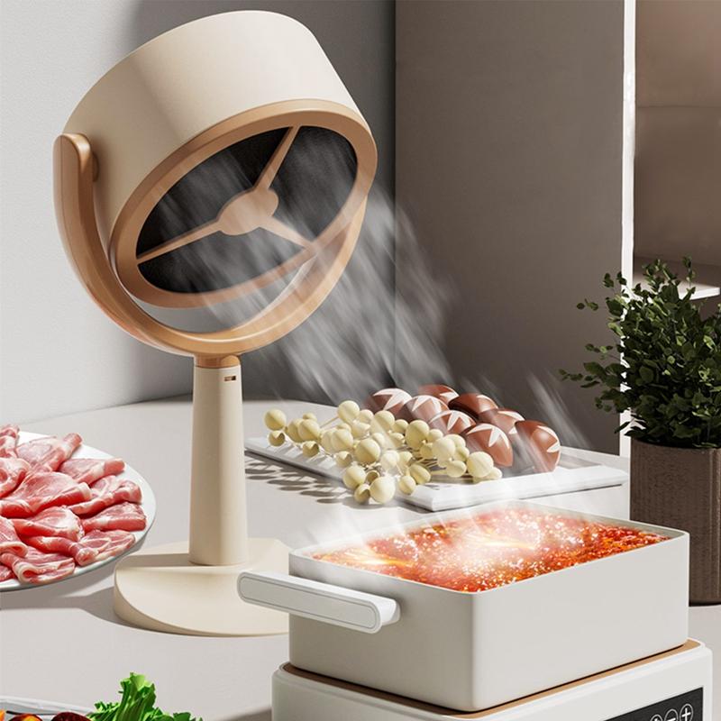 Desktop Range Hood Extractor Exhaust Portable USB Charging Mini Range Hood Adjustable Angle For Indoor BBQ Hot Pot
