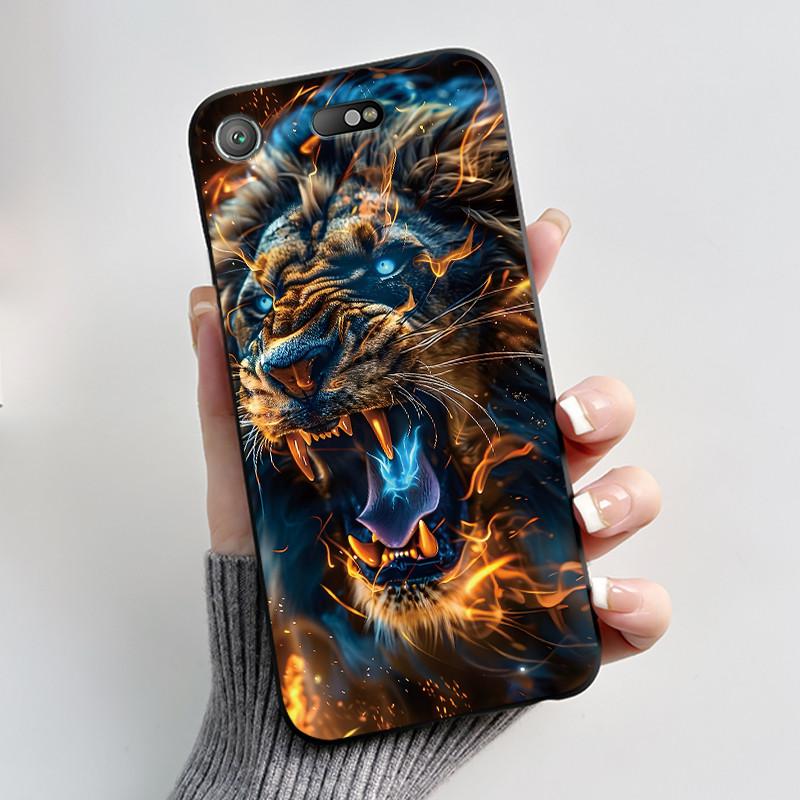 Popular Anime Lucky Printed Case For Sony Xperia XZ1 Compact/Xperia XZ1 mini G8441 SO-02K Anti-scratch Silicone Black Case Shell