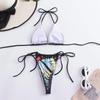 3 Farben Neu Schmetterlingsdruck Neckholder Bikini Damen Badeanzug Damen Bademode Zweiteiliges Bikini-Set Badegast Badeanzug Schwimmen