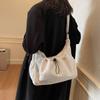 Casual Square Shoulder Bag Soft Sports Crossbody Bag Simple Commuting Tote Bag  Travel
