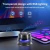 Portable Bluetooth-compatible Speaker Magnetic LED Color Light Outdoor Sport Speaker Phone Holder Speaker with LED Light
