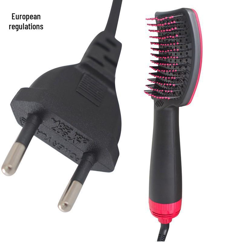 3-in-1 Ionic Blow-Drying Comb: Large Wave Hot Air, Dual-use for Dry/Wet, Straight/Curly Hair, Quick Styling.