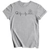 Heart Heartbeat Line Chart Maltese Dog Breed T-Shirt
