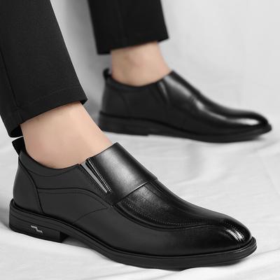 Men's Formal Leather Shoes Minimalist and High-quality Design Styles Leisure Business and Office Black or Adult Shoes Hot