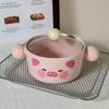 Korean Cute Ceramic Instant Noodle Bowl with Lid Instant Noodle Bowl for Student Dormitory Snail Powder Personal Bowl