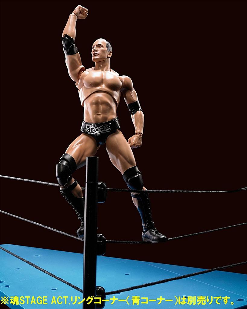 TAMASHII NATIONS WWE The Rock, pohyblivá figurka, cca 160 mm, SHFiguarts, PVC a ABS