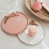 Elegant Bowknot Decor Candle Holder Tray Beautiful Bright-colored Resin Candle Base Tray Household Supplies