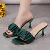 New Slippers Summer Women Shoes High Heels Sexy Black Peep Toe Plus Size Ytmtloy Indoor House Slippers Zapatillas Mujer Casa