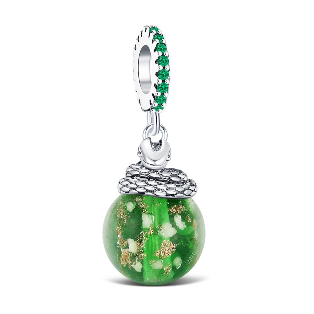 Copper Luminous Glass Charm Beads Are Suitable For Original Bracelet Diy Jewelry Making Design Women'S Gifts