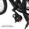 Bicycle Pedals with Toe Clip Straps, Cycling Pedals with Integrated Toe Clips and Cage Straps, Outdoor Afix, for Mountain and Road Bikes
