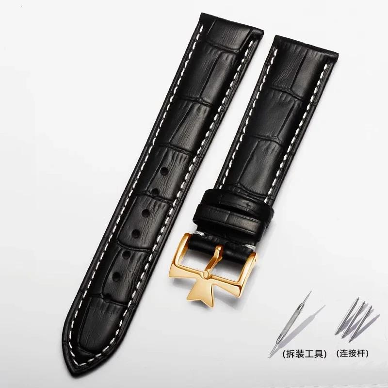 For Vacheron Constantin Male Watch Cowhide Leather Strap VC Inherit Art Master Series Genuine Leather Strap 18mm 19mm 20mm 21mm