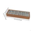 Watch Display Tray 6Slot with Velvet Lining Wooden for Collectors, Jewelers, Countertop,