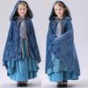 Halloween Vintage Court Dress Cloak Girls Long Gown Theater Costume For Children