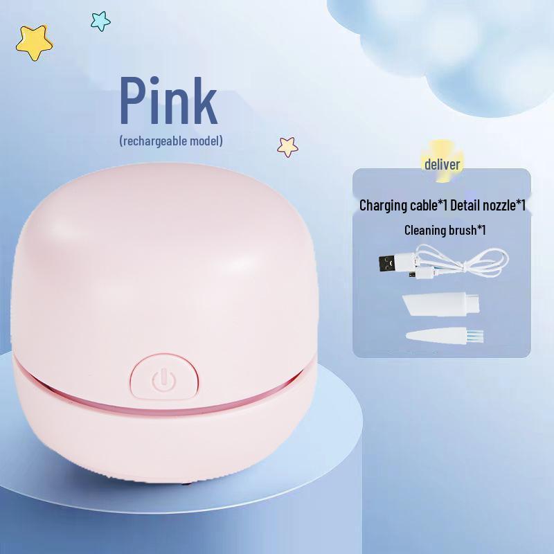 Wireless USB Rechargeable Desktop Vacuum for Pencil Shavings - Portable Dual-Use Cleaner for Study, Home, or Dorm